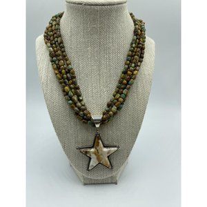 JAY KING 925 Sterling Turquoise Necklace w/ Jasper